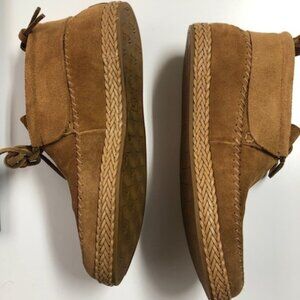 UGG WOODLYN MOC CHESTNUT BOOTIE SUEDE WOMENS US 9